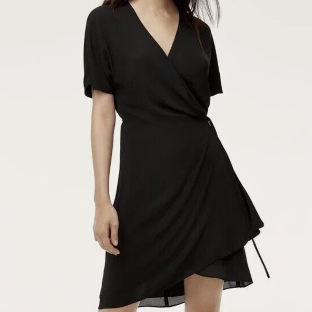 Like New Babaton Wallace Dress Long Sleeve XS in Black